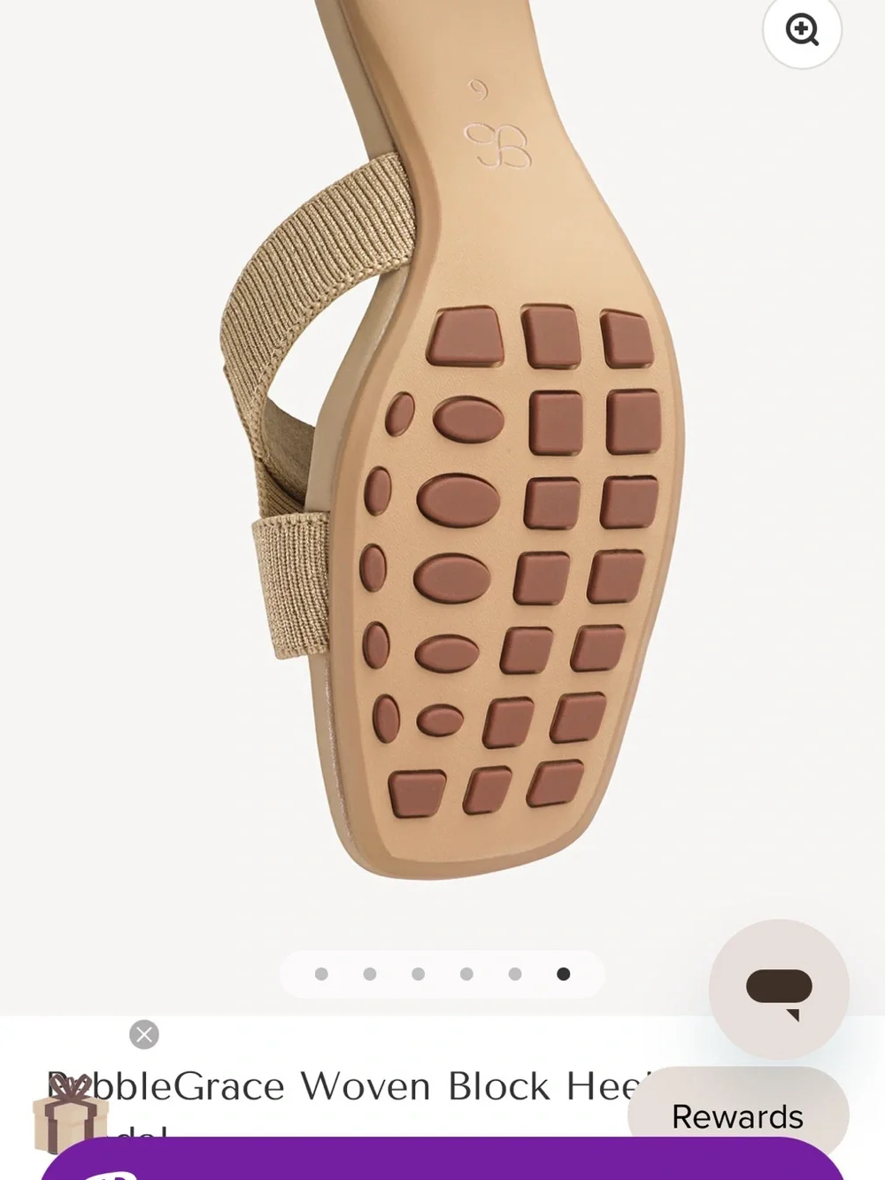 Cosy Island PebbleGrace Woven Block Heeled Sandal
